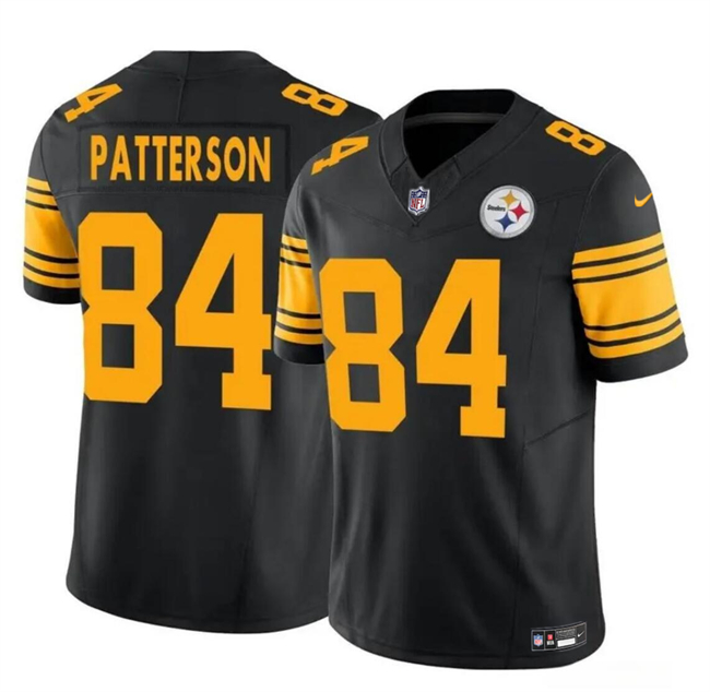 Youth Pittsburgh Steelers #84 Cordarrelle Patterson Black 2024 F.U.S.E. Color Rush Limited Football Stitched Jersey